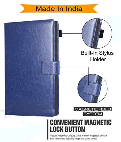 Image of TGK Multi Protective Wallet Leather Flip Case Cover for Lenovo Tab M10 FHD 3rd Gen 10.1 inch TB328FU TB328XU, Blue