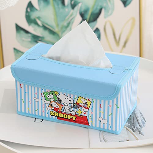 ティッシュケース 折りたたみ式 かわいい ティッシュボックス 収納便利 pvc素材 24×13.5×11cm ブルー