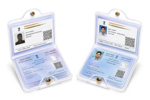 Image of Fairus Card Protector, Plastic Card Holder for Aadhar Card, Credit Card, Business Card, Pan Card, Driving License Waterproof Cards Plastic Protector (10)