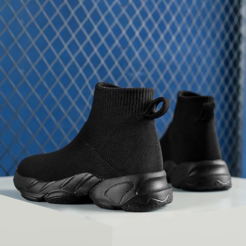 Kids Casual Sneakers Boys Knit Socks Shoes Girls Slip On Non-Slip Breathable Spring Autumn Outdoor Walking Shoes2