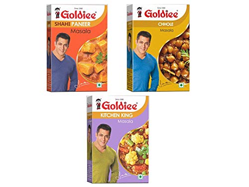 Goldiee Shahi Paneer Masala, Chhole Ka Masala and Kitchen King, 300 Grams (Combo of 3) (B071JHJN6R) Amazon Price History, Amazon Price Tracker