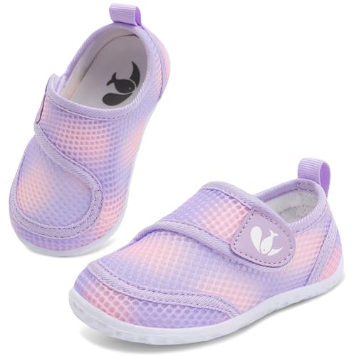 Image of FEETCITY Toddler Water Shoes Boys Girls Swim Shoes Quick Dry Kids Aqua Socks Barefoot for Beach Swimming Pool