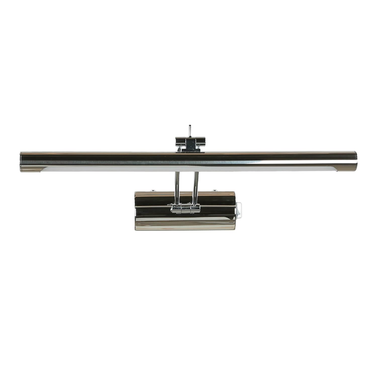 LED wandspot Rollo, chroom met schakelaar