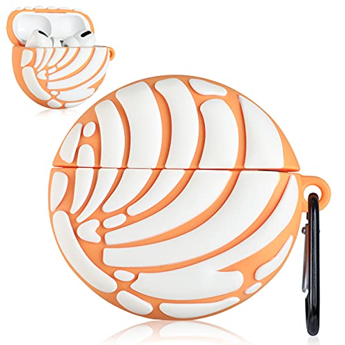 Lupct Fashion Case for AirPod Pro 2019/Pro 2 Gen 2022 Cover Cases Cute Funny Luxury Cool Design for Men Boys Teen Girls Women Fun Unique Character 3D Trendy for AirPods Pro Air Pods Pro(White Concha)