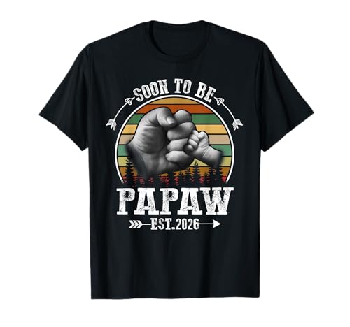 Mens Promoted To Papaw est. 2026 Soon To Be Papaw Father's T-Shirt