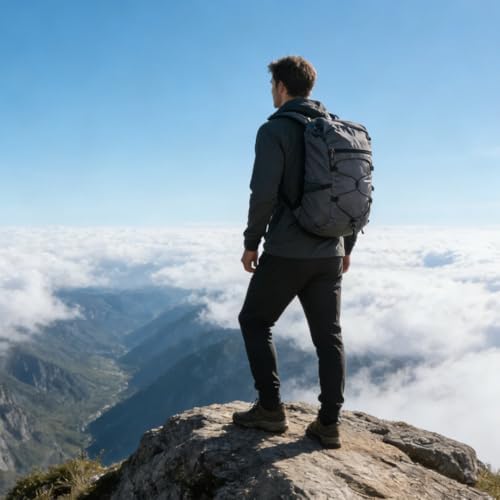 Mochila ligera portátil 20L para senderismo unisex miniatura 3