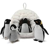 Snug A Babies Penguin Stuffed Animal Set - 4 Soft and Cuddly Plush Penguins with Igloo - Perfect Penguin Plush Toy for Kids to Play, Cuddle, and Uplift Social Skills - Soft, Huggable, and Safe