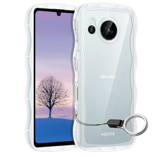 Amazon.co.jp: AQUOS sense7 ケース クリア ウェーブ SH-53C SHG10 SH