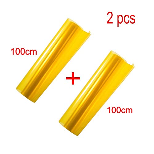 JZK 200cm x 30cm Pellicola adesiva gialla per