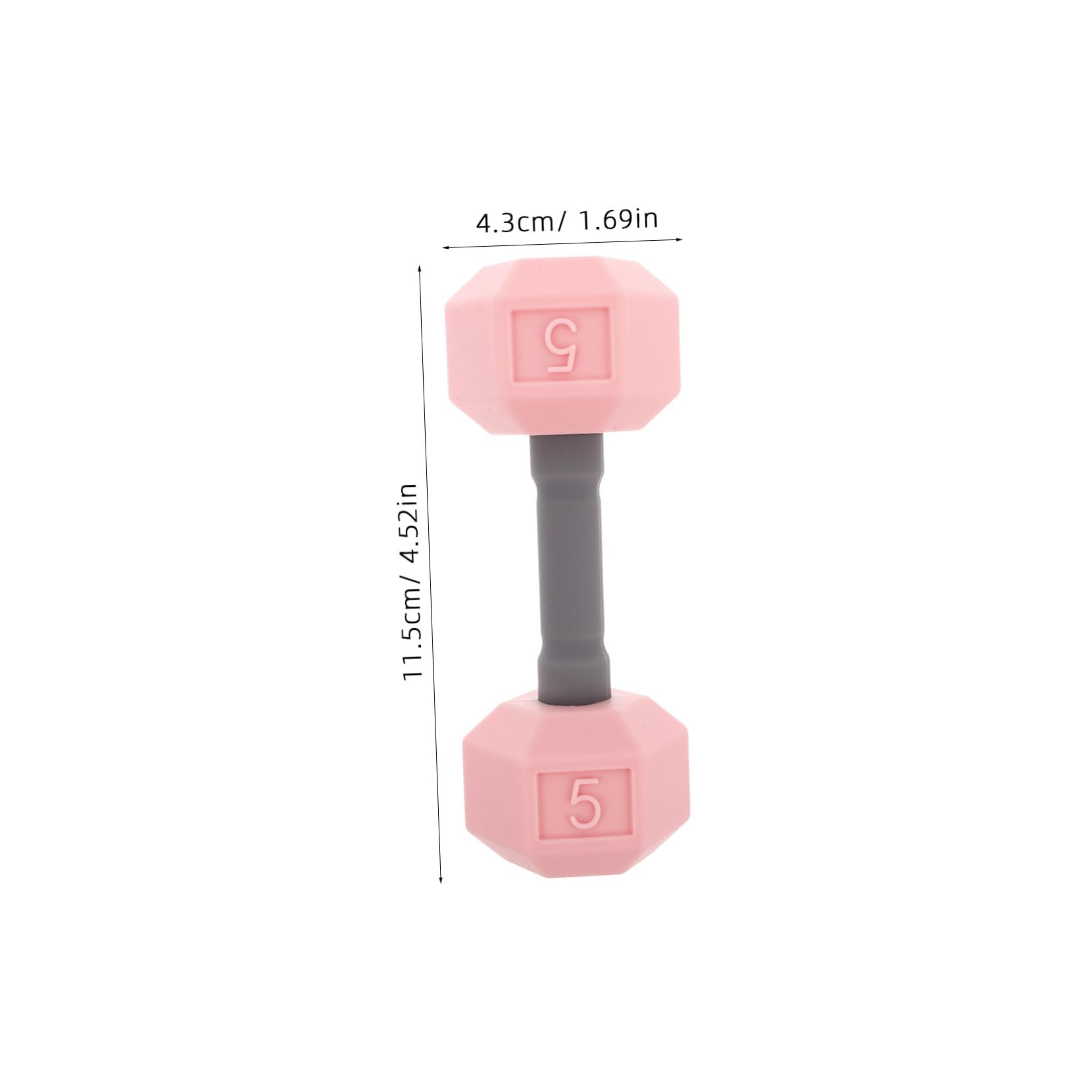 SUPVOX 2Pcs Dumbbells Set Mini Silicone Dumbbell for Hand Weights for Weight Lifting Equipment for Home Kindergarten and Daycare