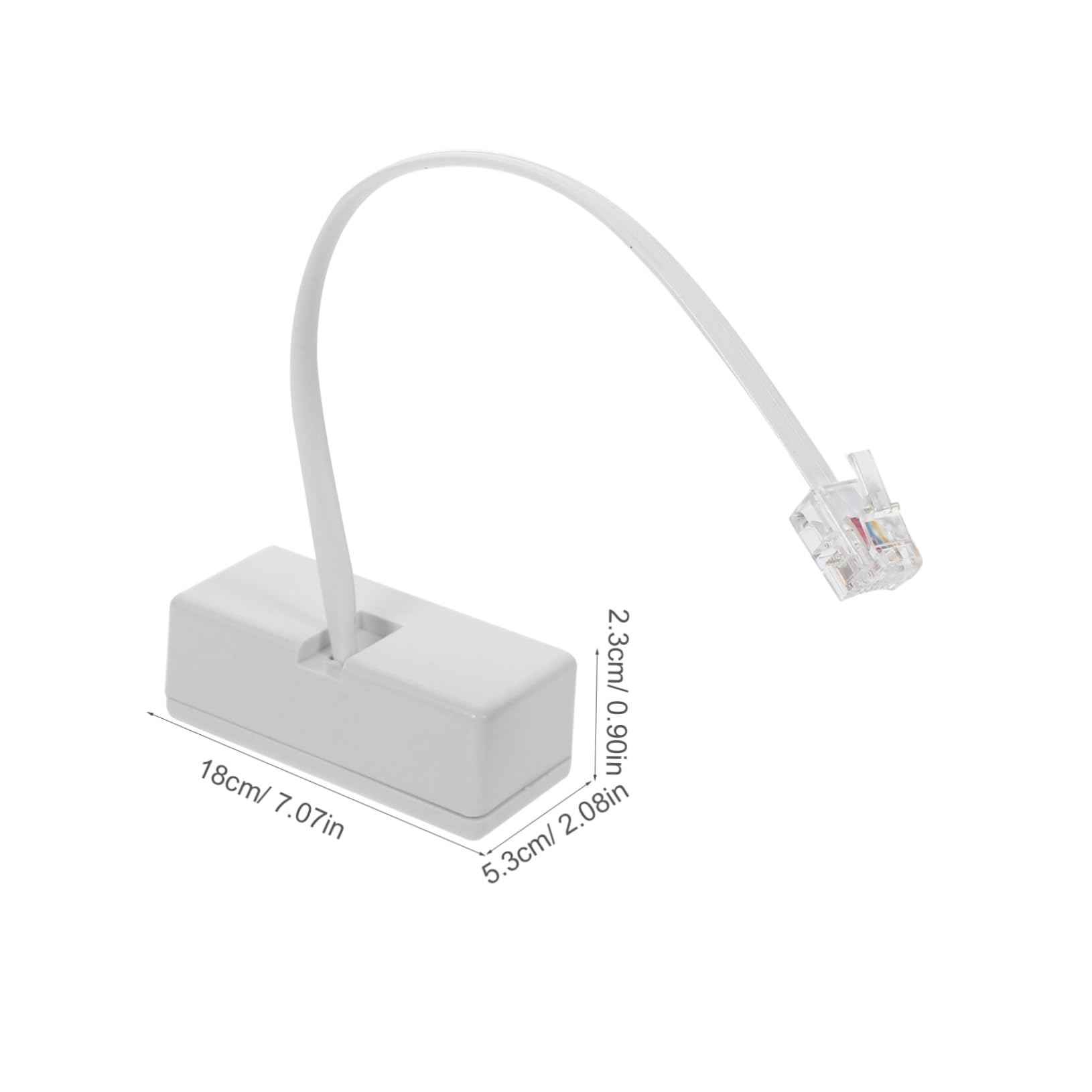 Uonlytech 2pcs Phone Splitter Adapter Pc Telephone Converter Cable for Connection of Devices Home Office