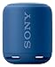Produktbild Sony SRS-XB10 Tragbarer kabelloser Lautsprecher (Bluetooth, NFC, Extra Bass, wasserabweisend, 16 Stunden Akkulaufzeit) blau