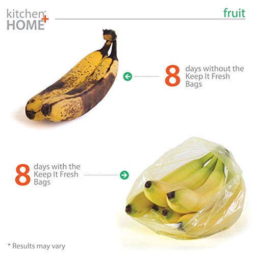 Keep it Fresh Produce Bags - 30 Reusable BPA Free Freshness Produce Bags & Twist Ties - Keeps Fruits, Veggies, and Flowers Fresher Longer3