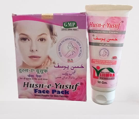 LiiMRA REMEDIES Husn-e-Yusuf Cream 50 Gm and Face Pack 20 Gm Combo Pack