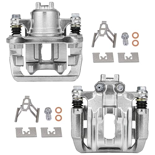 Image of SCITOO Rear Left+Right Brake Calipers With Bracket 19B2911 19B2910 Compatible For Honda CR-V 2005-2006