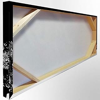 Tableau sur châssis en bois Beatles Black-Green 100 x 50 cm – Image 2