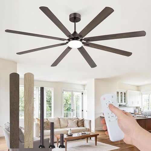 Image of Fanbulous 84 Inch Outdoor Ceiling Fans with Lights,Oil Bronze