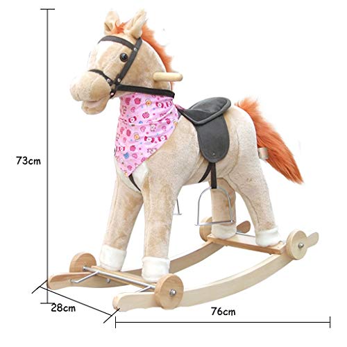 Im Freien des neuen Jahres des Babys des Schaukelpferds Geschenk hölzerne Erhöhung reiten variabler Montierspielzeug mit… – Bild 5