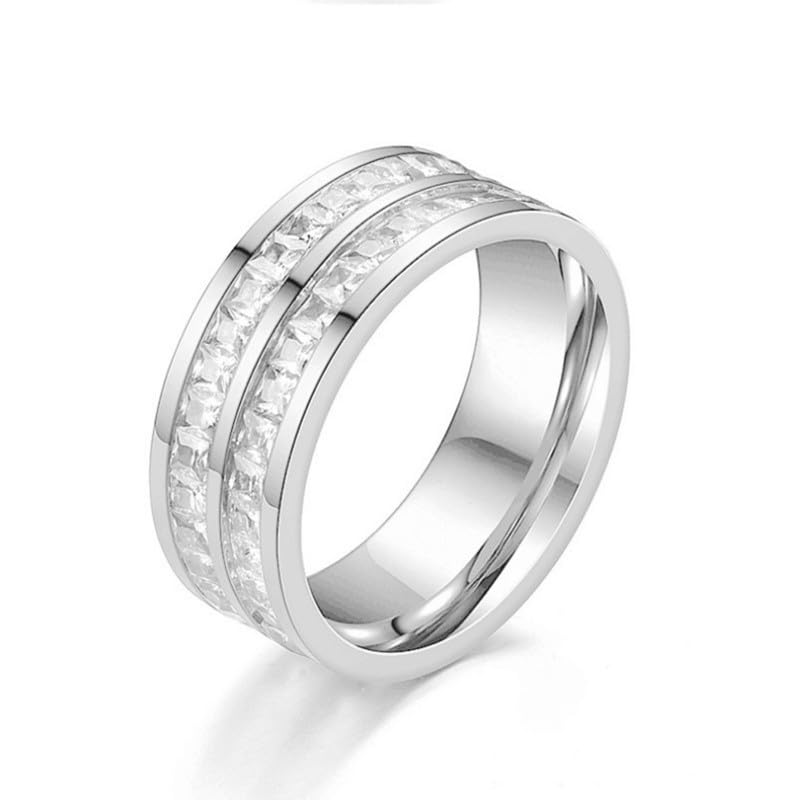 salty alpha Anti Tarnish Euros Diamond Stainless Steel Finger Ring for Men | Stylish Durable Jewellery Accessories | Rings for Man | Minimal Jewelry | Birthday Gift for Boys (Size - 11)-picture-11