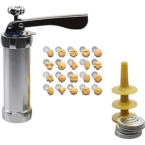 Back Kekse Maschine, Back Kekse Maschine Edelstahl, DIY Kekshersteller, Kekspresse Edelstahl, Garnierspritze, Werkzeuge, mit Denen Kekse in der Küche Zubereitet Wwerden Können Cover