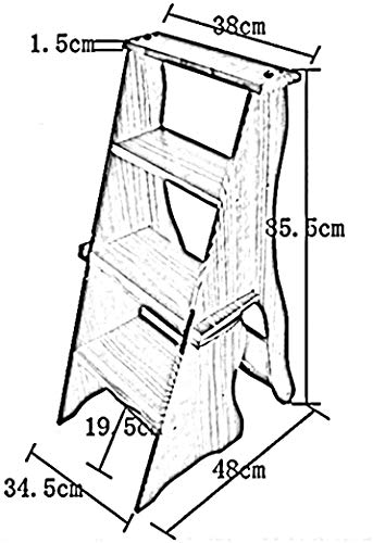 Échelle et tabouret double usage CHEWYNP : escabeau pliant et chaise d'intérieur multifonction