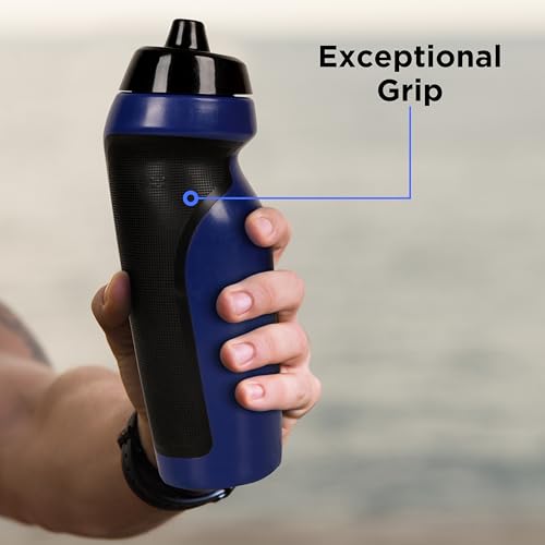 Image of Nivia X Punjab Kings Radar Sports Bottle - Special Edition, For Men & Women, Leak Proof & BPA Free, Capacity 625ml (Navy Blue)