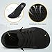 relxfeet Toddler Shoes Boys Girls Wide Barefoot Shoes Kids Zero Drop Minimalist Slip On Tennis Sneakers for Walking Running, All Black Size 8 Toddler