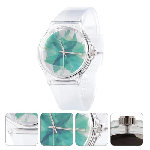 Reloj de cuarzo transparente y correa ajustable para estudiantes 2