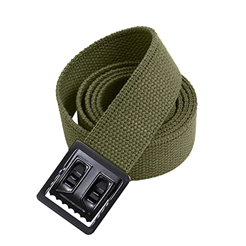 Rothco Web Belts with Open Face Buckle, Olive, 54''