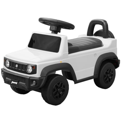 【公式モデル】アイジュトイズ 足けり乗用玩具 スズキ ジムニー シエラ SUZUKI STマーク取得 キッズカー 子供用 乗用玩具 (ピュアホワイトパール)