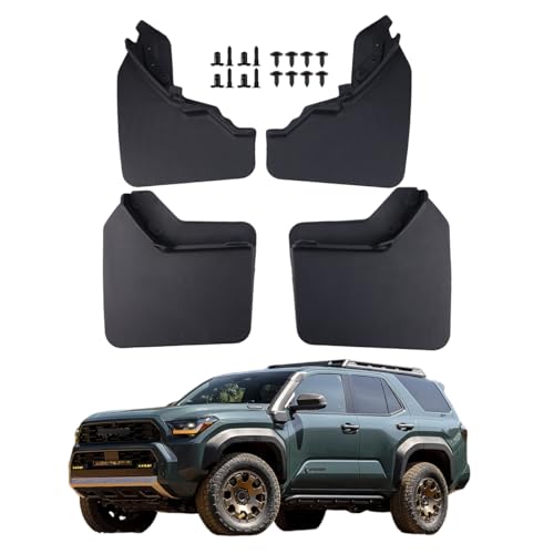Image of Mud Flaps for 2025 Toyota 4Runner 2026 Mudflaps Splash Guards Front Rear Mudguard Kit 6th Gen 4 Runner Accessories (Extra Wide)