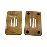 Material: bambú Jabón de baño natural de bambú plato de ducha Soporte de baño Excelente baño productos que hacen la máquina para la casa (browm, un tamaño)