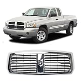 FITRITE AUTO PARTS New Grille For 2005-2007 Dodge Dakota Pickup, Chrome and Black, Made of Plastic CH1200279 55077608AA