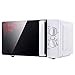 Ręczna kuchenka mikrofalowa bez rdzy dla łatwego czyszczenia, miękka obudowa i matowe wykończenie, automatyczne rozmrażanie, bawełna biała, 20 litr z poziomami mocy 6, 800 W przydatne