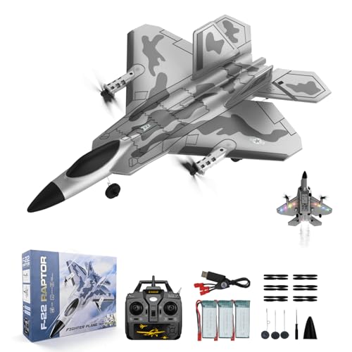 Image of 4-CH F-22 Raptor RC Plane,Vertical Flight Mode,Upgraded Dual Motors