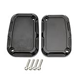 Aluminium Abdeckungs Für Touring Electra Glide Road King Freewheeler Motorrad Bremse Reservoir Zylinder Master Vorne Hinten Abdeckung(Color3)
