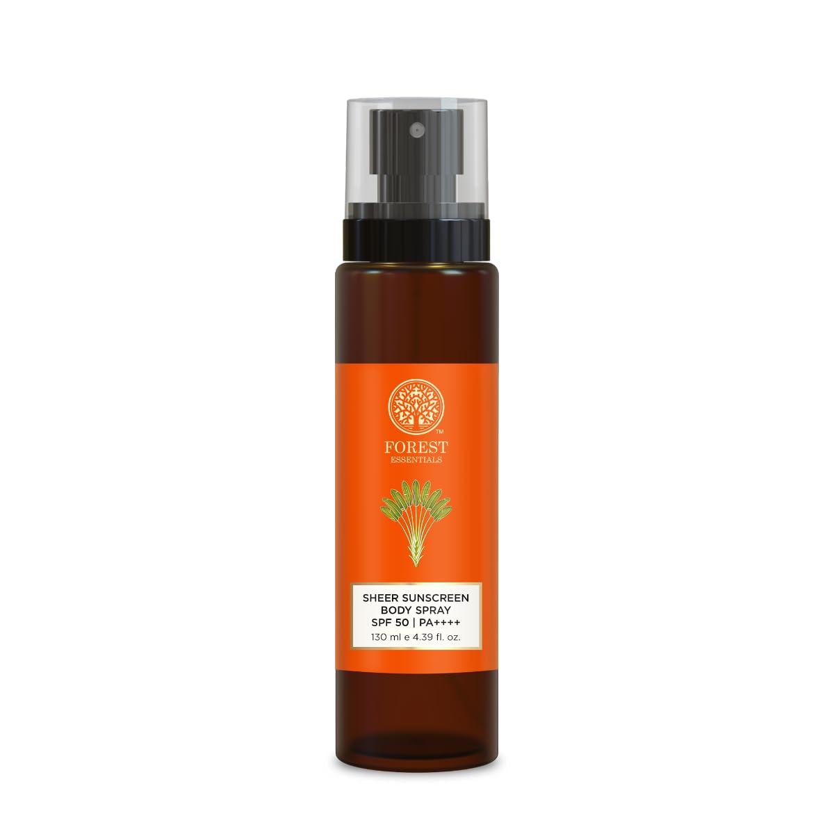 Forest-Essentials Sheer Sunscreen Body Spray SPF 50 PA Weightless Formula Ayurvedic Botanicals 130 ml