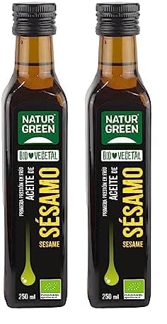 NaturGreen Aceite de Sésamo Bio de Primera Presión (502278), 250 Mililitros (Paquete de 2)