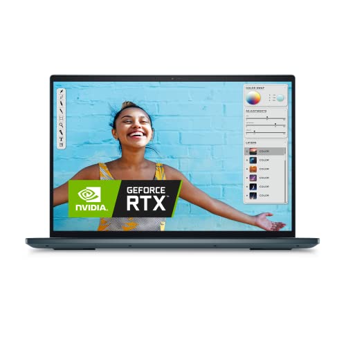 Dell Inspiron 16 Plus 7620 Intel Core i7-12700H Ordinateur portable 16' 3k Dark Green 16Go de RAM SSD 512Go NVIDIA GeForce RTX 3050 Graphics Win 11 Home Advanced Clavier AZERTY Français rétroéclairé