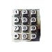 DoorKing 1895-032 DKS Replacement Keypad (Lighted) Silver