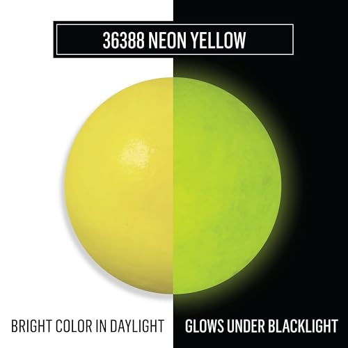 Image of FolkArt, Color Shift Blacklight Acrylic Paint, Neon Yellow
