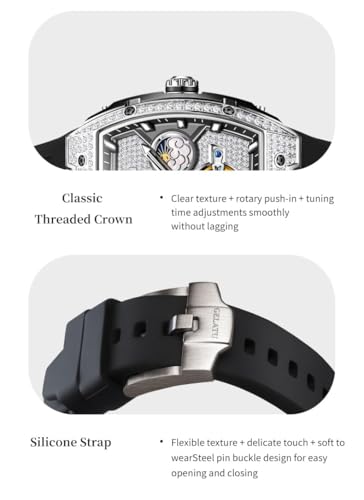 Image of OLEVS Womens Automatic Watch Diamond Luxury Date Ladies Dress Classic Self Winding Wrist Watches