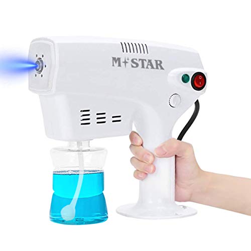 M STAR 1200W Nano Steam Gun, Handheld Steam Atomizing Sprays Machine, Portable Fogger Machine for Disinfecting, Electric Sprayer Gun Fogger for Car School Home Hotel Travel (Wired)