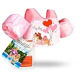 AEOCOO Puddle Float Jumper 20-30-50-60-70 Pounds, Toddler Swim Vest for 1-3-5-6-9 Years Old, Pool Floats with Swimming Arm Floaties Swim Jacket for Kids Swimmies, Boys, Girls, Niños, Puppy