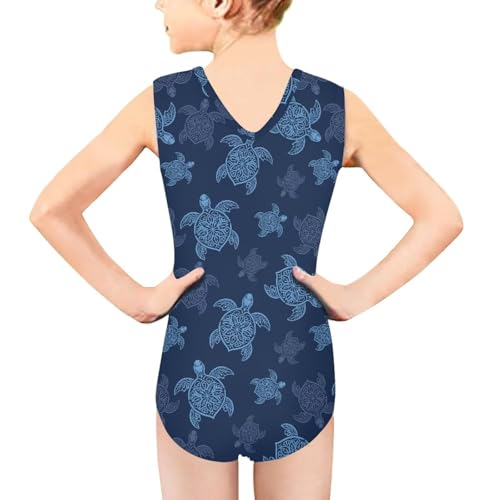 Image of Fashion Print One-Piece Swimsuits for Girls,Soft Stretchy One Piece Bathing Suit Quick Dry Beach Swimwear 5-14 Years