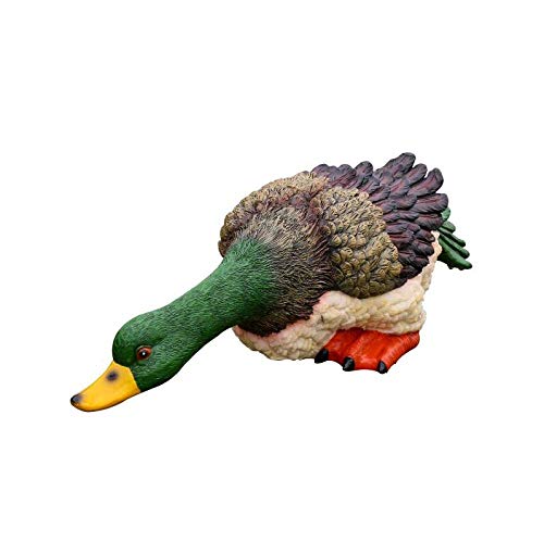 Statue de canard ZXQUEGF en résine durable anti-décoloration pour pool