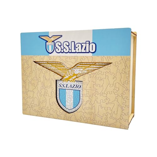 Iconic Puzzles, Lazio Logo Official Product Wooden Puzzle for Adults and Children 100% Sustainable Wood, Size S 150 Pieces - Image 4