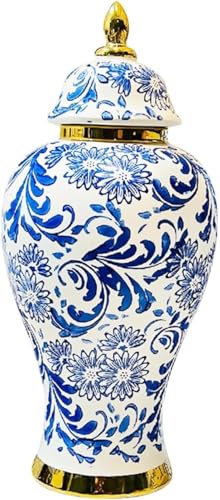 Vase porcelaine temple jar idée cadeau maison taille S