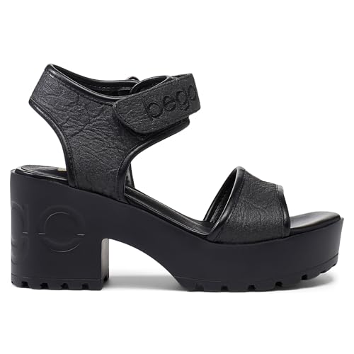 bego Women's Wedge Heel Platform Sandals Ankle Strap Open Toe Sandals Pineapple leather Vegan Heels Shoes3