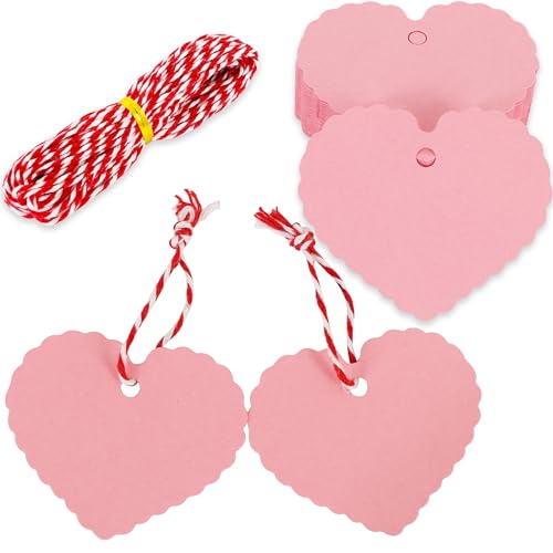 BEISHIDA 100PCS Mother's Day Gift Tags,Pink Heart...